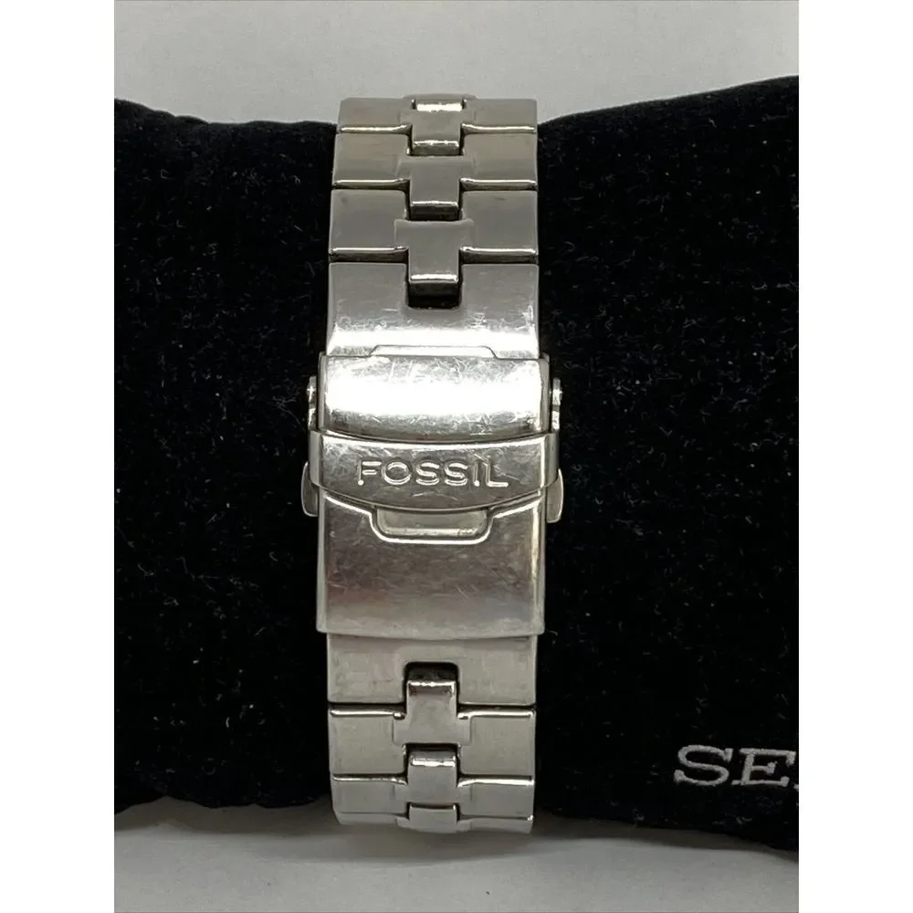 Fossil AM3692 Women's Stainless Steel Silver Analog Dial Quartz Watch HO432